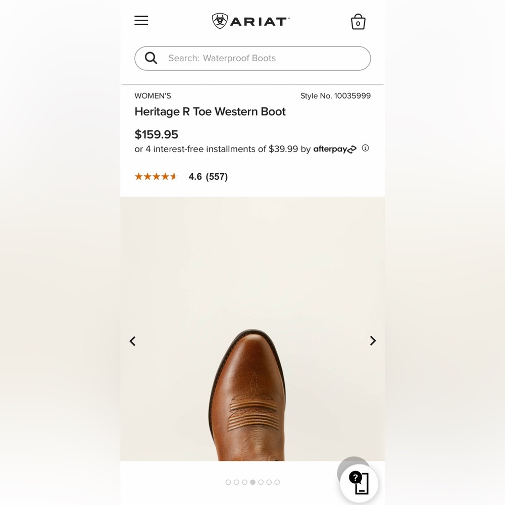 Women Ariat Western Boot - Picture 10 of 11